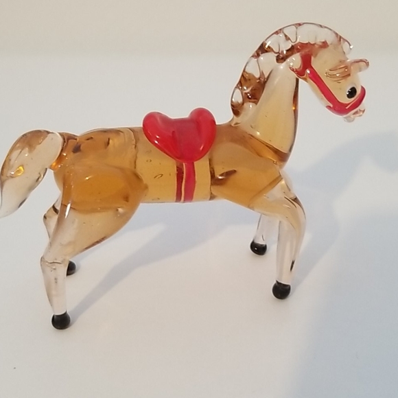 Vintage Glass Art Horse Figurine. - Picture 4 of 7
